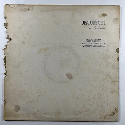 Roxy Music “Jealous Guy A Tribute” LP/White Label Promo Single EG (EX) Numbered - Image 1 of 4
