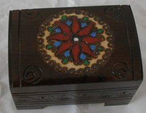 Lackkunst, Lackdose aus Holz! Schmuckdose.Handgemalt, handgemacht! Geschenkbox. - Bild 1 von 3