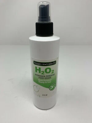 Oxygen Wellness Co. H2O2 peróxido de hidrógeno grado alimenticio 3 % 8 oz.  Foto 1 de 4