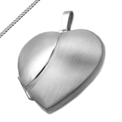 Medaglione Cuore Grande Amuleto Anche Collana Incisione Zb Zodiacale O - Immagine 1 di 4