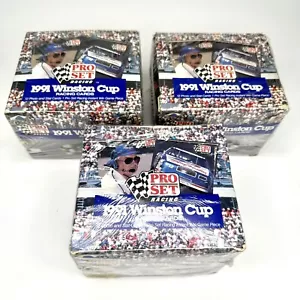 Carte da corsa Pro Set Winston Cup Nascar 1991 - scatola sigillata 36 ct - lotto di 3 scatole - Foto 1 di 12