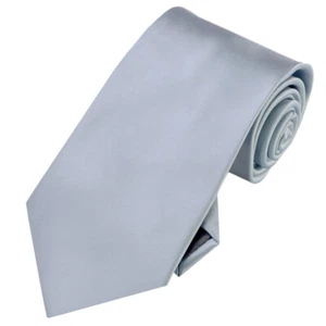 Mens Mid Silver Grey Tie - Picture 1 of 1