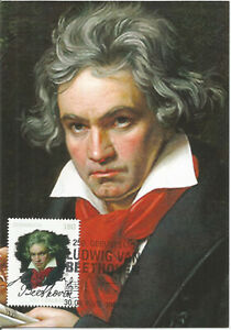 Ludwig Beethoven FDC Austria Music Composer 2020 Maximum Card 