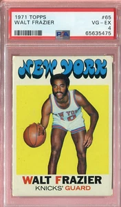 Walt Frazier 1971-72 Topps Basketball #65 New York Knicks HOF NBA Champ - PSA 4 - Picture 1 of 2