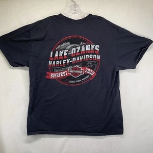 Herren XL Harley Davidson T-Shirt Osage Beach Missouri Lake of the Ozarks grau - Bild 1 von 16