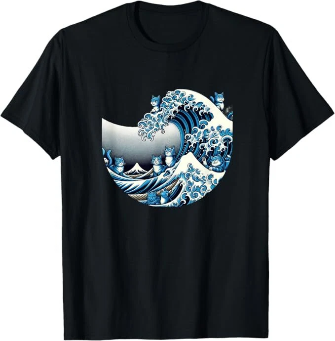 Linda camiseta divertida Wave of Blue Cats for Kamala Foto 1 de 1