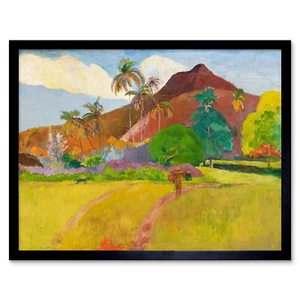Paul Gauguin Tahitian Landscape Art Print Framed 12x16 - Picture 1 of 29