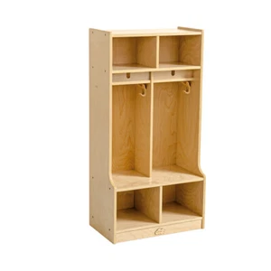 Jooyes Children Preschool Coat Locker With Cubbies - 2 Section - Picture 1 of 3