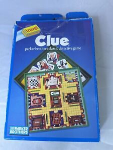 Vintage 1990 CLUE Travel Edition Portable Game by Parker Brothers Complete