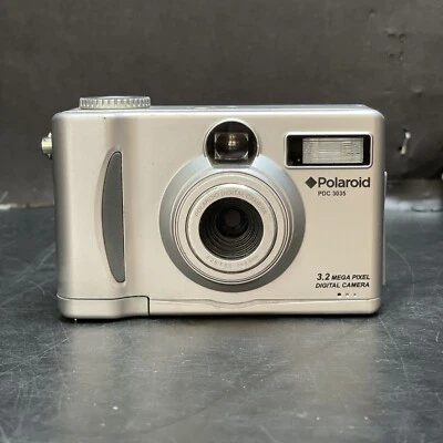 Polaroid PDC 3035 Digital Camera 3.2MP Silver Tested - Image 1 of 4