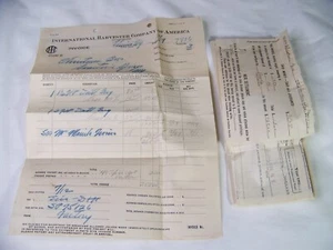 1922 OLD INTERNATIONAL HARVESTER BILLHEAD SALES CONTRACT SANITARIA SPRINGS NY - Picture 1 of 5