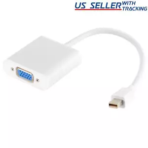 Thunderbolt Mini Display Port DP To VGA Cable Adapter for Windows Laptop - Picture 1 of 4