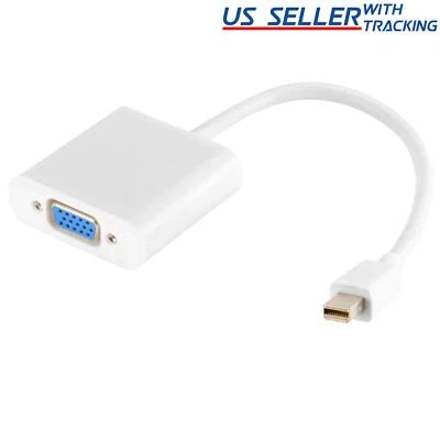 Thunderbolt Mini Display Port DP To VGA Cable Adapter for Windows Laptop - Image 1 of 4