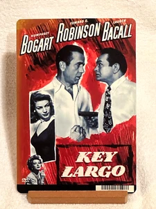 Key Largo (Bogart & Bacall) BLOCKBUSTER BACKER CARD Mini Poster 5 1/2x8 NO MOVIE - Imagen 1 de 1