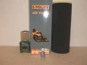 Yamaha Tune up kit Spark Plug + Oil Filter Air Filter Warrior 350 YFM YFM350X - Picture 1 of 4