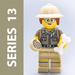 Authentic 2015 LEGO Series 13 PALEONTOLOGIST Female Minifigure col13-6 | #71008 - Picture 1 of 13