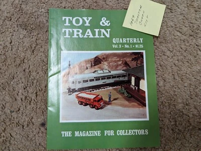 Vintage Train Model Car Magazine Toy & Train Quarterly 1969 Excellent Vol 3 no 1 Foto 1 de 4