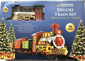 DELUXE TRAIN SET  WITH REALISTIC SOUND AGE 3+
