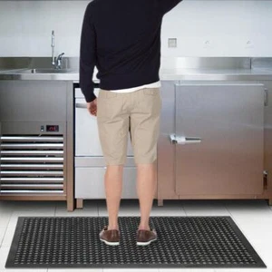 Anti-Fatigue Floor Mat 36" x 60"  Heavy Duty Restaurant Floor Mats Black Home US - Picture 1 of 8