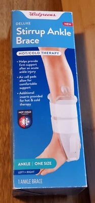 Nuevo tobillera estribo ajustable Walgreens, se adapta al pie izquierdo o derecho talla única Foto 1 de 3