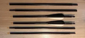 Two 3 Piece Takedown Carbon Arrows 31" 500 Spine - Picture 1 of 6