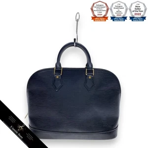 Bolso de cuero Louis Vuitton Alma Epi negro LV E52142 - Imagen 1 de 5