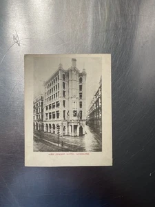 Cartolina King Edward Hotel Hong Kong 1900 bianco e nero non spedita - Foto 1 di 2