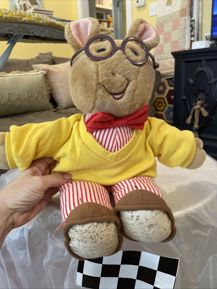 Marc Brown Arthur Aardvark Plush Removable Shirt  Childrens TV Show 17” - Image 1 of 4