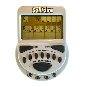 Big Mega Screen Solitaire 77803 Classic Electronic Handheld Game - Tested! - Picture 1 of 2