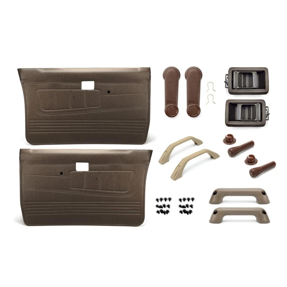 For Nissan Navara D21 TD BDI Set Door Panel Side Handle Lock Interior Brown LR - Image 1 of 4
