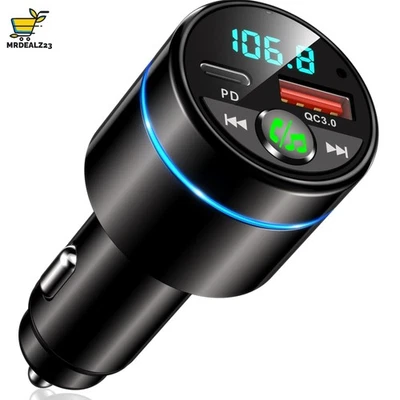 Moderne Bluetooth FM Transmitter Lösung mit Rauschunterdrückung und 7 Lichtern - Bild 1 von 4