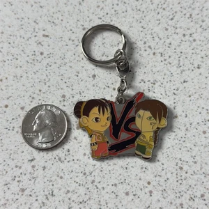 Chun Li Va Vega Kidrobot Street Fighter Enamel Keychain Key Chain #51955 - Picture 1 of 4