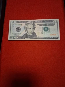2017 US $20 Banknote,STAR Note, Semi-Fancy Serial number - Picture 1 of 5