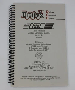 Digitrax DCC100M Super Premium Digitrax Command Control Starter Set Manual - Picture 1 of 2