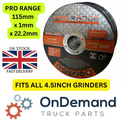 PRO RANGE PROFESSIONAL Pro Range Cutting disc 115mm (4 1/2") x 1mm x 22mm - Fast UK POST