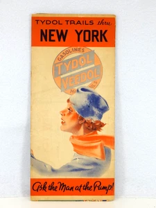 Mapa de ruta de Nueva York Tydol-Veedol gasolina 1935 - Imagen 1 de 5