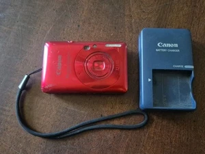 Canon Powershot SD780 IS 12.1 MP Digital ELPH Camera Red w/ Charger Battery - Picture 1 of 6