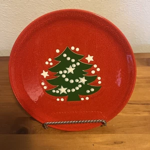 Plato de árbol de Navidad Waechtersbach 7,5" ensalada de postre con Alemania pieza de repuesto - Imagen 1 de 2