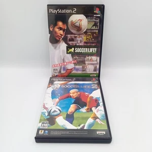 Soccer Life 1 & 2 Set Lot PS2 PlayStation 2 Sports Japan CIB Complete - Picture 1 of 5