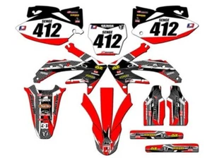 2005-2007 CRF 450 R PODIUM Red Senge Graphics Kit Compatible with Honda - Picture 1 of 10