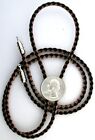 BICENTENNIAL 1776 1976 SILVER QUARTER  BOLO TIE WITH CORD TIPS EPBT132-OTH/3323