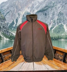 SPALDING Jacket Mens Sz Large Gray Pewter 100% Polyester Full Zip Lightweight - Picture 1 of 9