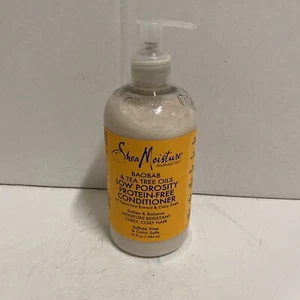 Aceites de árbol de té Shea Moisture Baobab acondicionador de baja porosidad menta verde salvia 13 OZ - Imagen 1 de 1