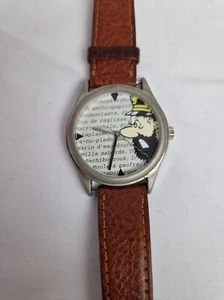 Vintage Tintin Captain Haddock Watch LTD Edition Working Citime Herge 90s - Picture 1 of 5