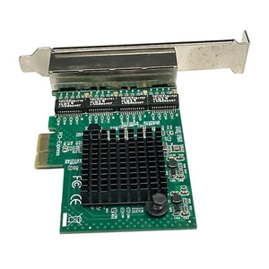 4Port Gigabit Mini PCI-e PCIe Network Adapter Card NIC For Realtek Chipset - Picture 1 of 12