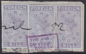 GB Gran Bretaña QV £1 libra BILLETE EXTRANJERO ingresos Anglo California Bank 1882 - Imagen 1 de 1