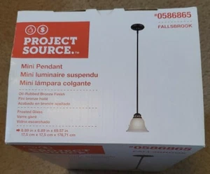 Project Source Mini Pentant Light Fallsbrook #0586866  - Picture 1 of 9