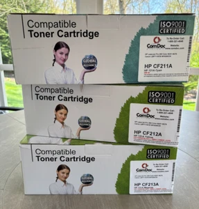 3 Pk CF211A/CF212A/CF213A 131A Toner for HP LJ Pro 200 M251 M276 Canon LBP7110CW - Picture 1 of 1