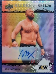 2022 AEW Jon Moxley Color Flow Rainbow Color Flow AUTO Upper Deck Allure #73973 - Picture 1 of 2
