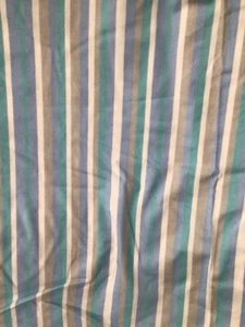 Vintage Cotton Woven Stripe Fabric White , Orange, Red 3 yrds x 45" Wide Brocade - Picture 1 of 1